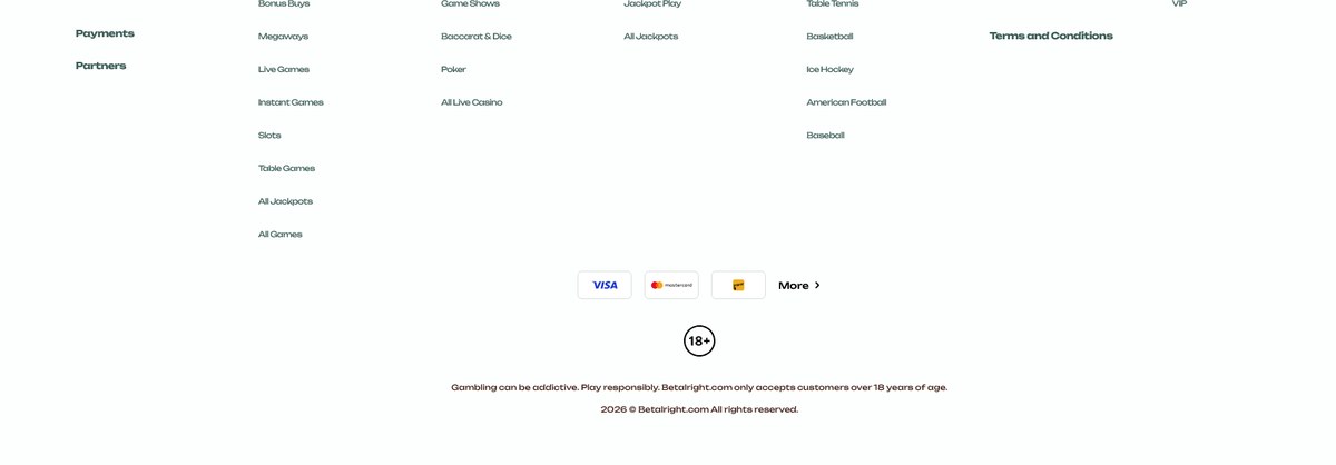 Footer with the licence and responsible-gambling marks