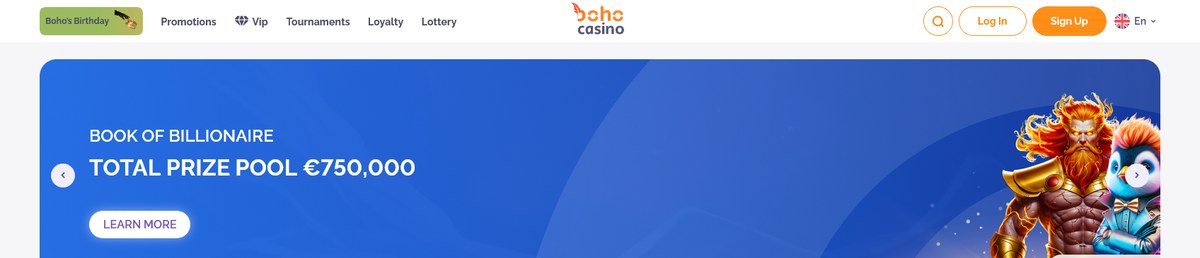 Boho lobby and the welcome hero, captured live