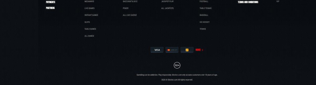 Pied de page avec la licence et les marques de jeu responsable