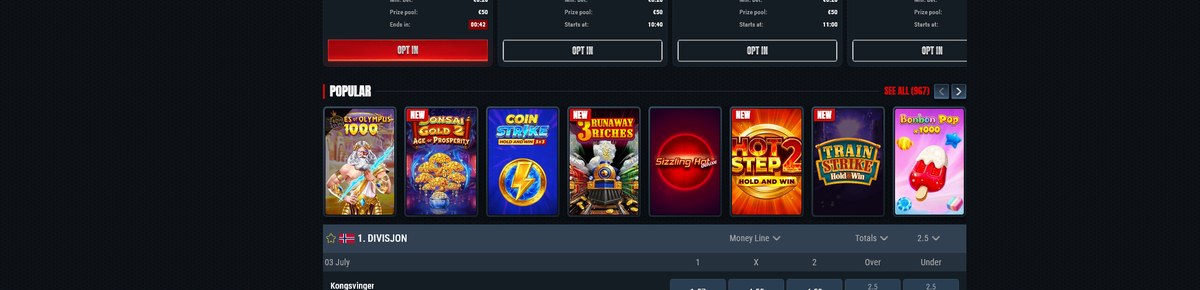 Casino en direct et tables en direct