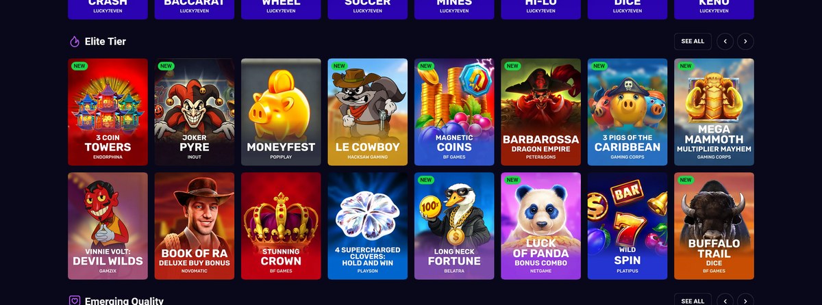 Slot grid with provider tags