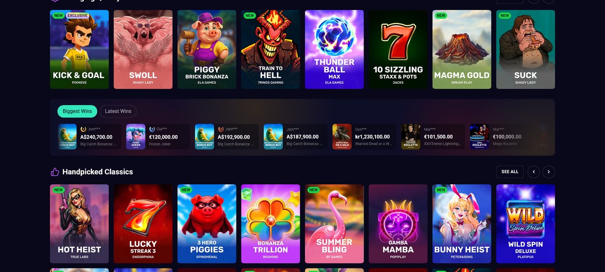 Live casino and tables