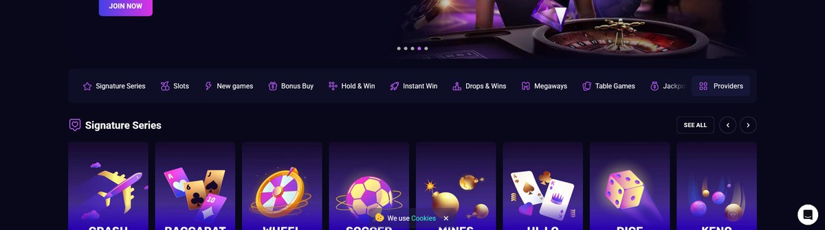 Popular slots on the Lucky7even lobby