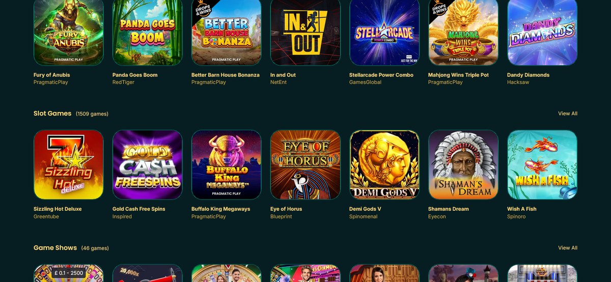 Live casino and tables