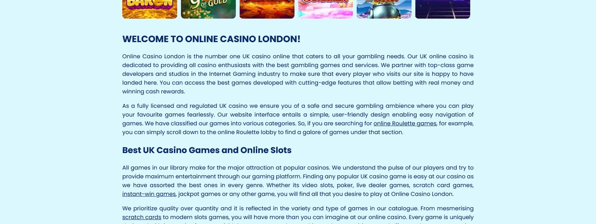 Live casino and tables