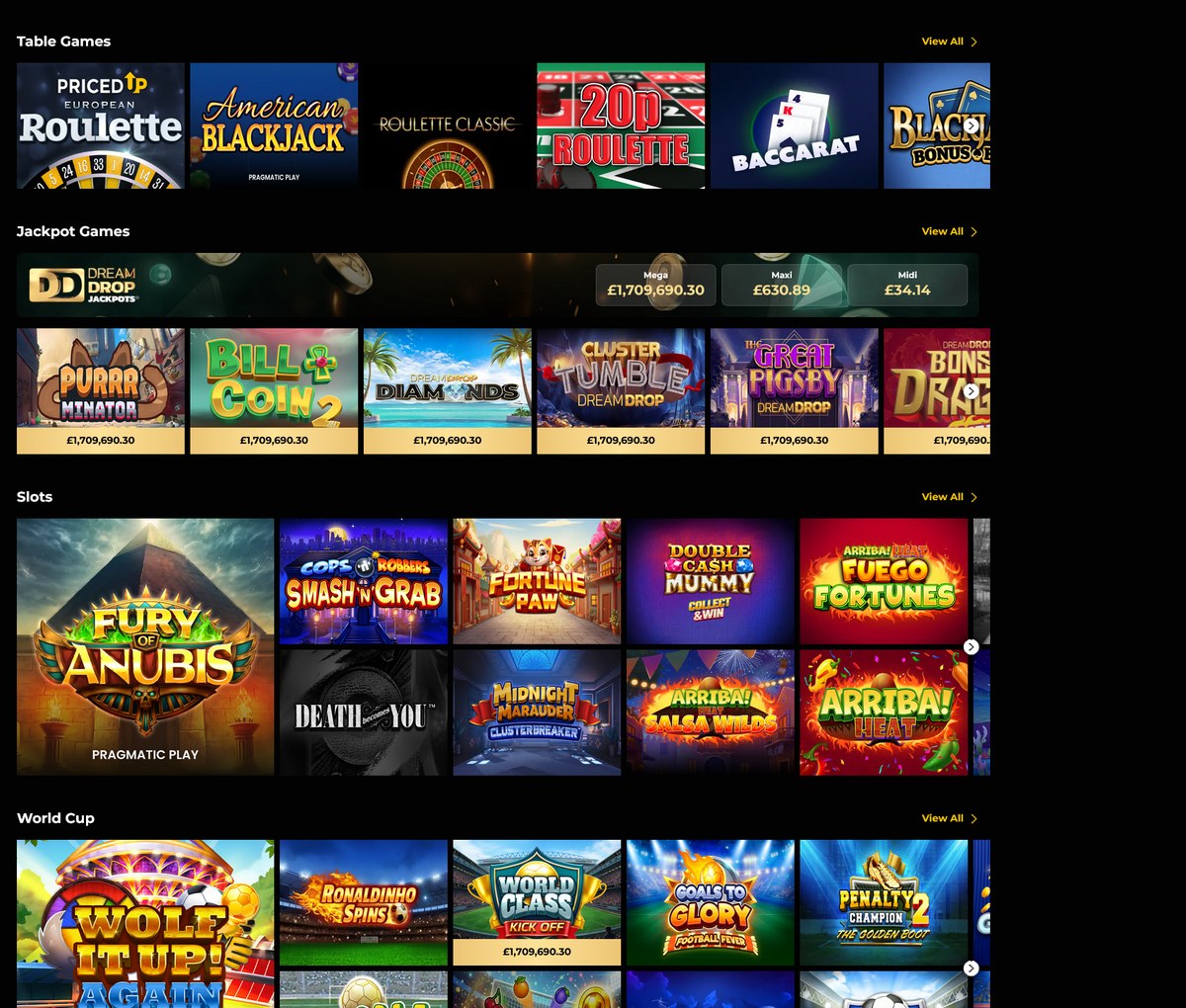 Slot grid with provider tags