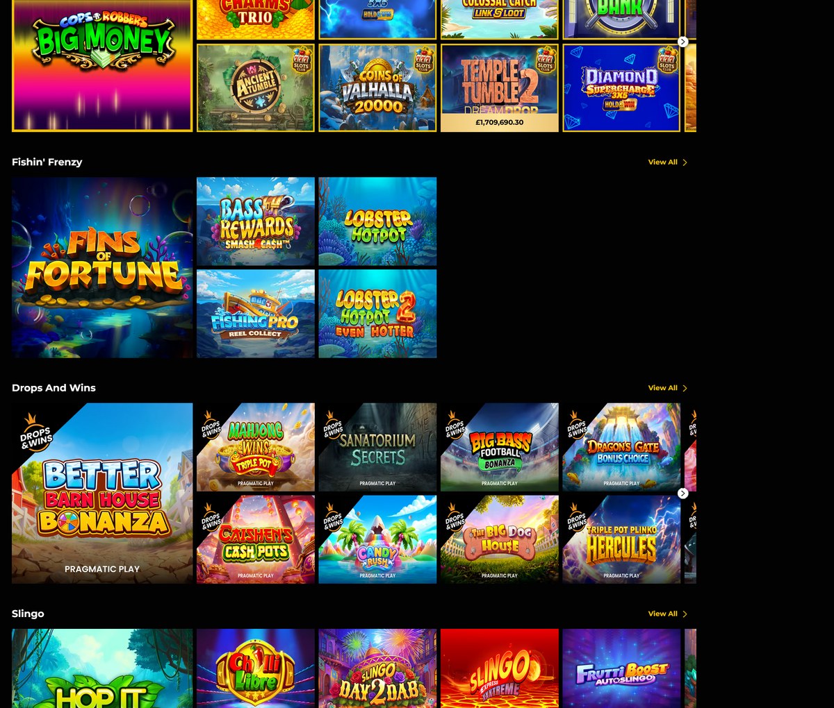 Live casino and tables