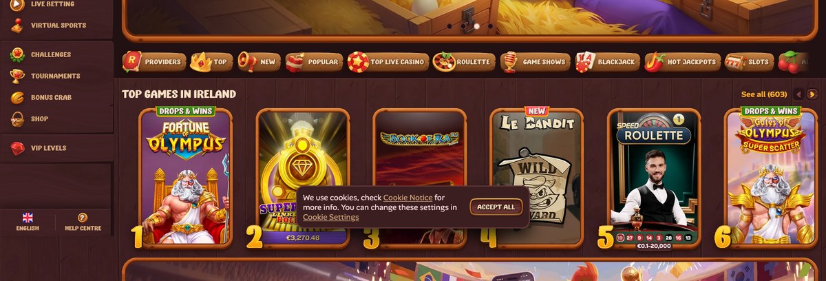 Popular sports and odds boards