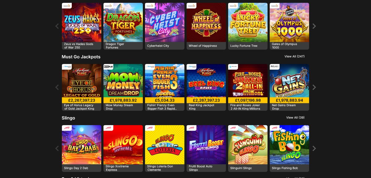 Live casino and tables