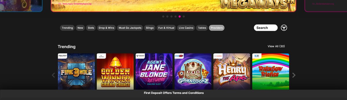 Popular slots on the SpinYoo lobby