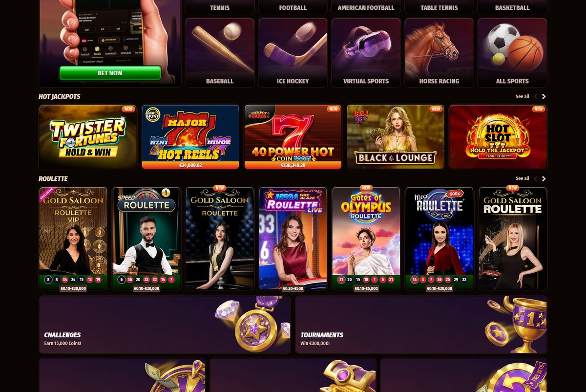 Casino en direct et tables en direct